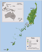  Palau  Map