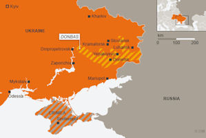 Donbass Map - 2014