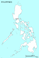 Philippines Outline Map