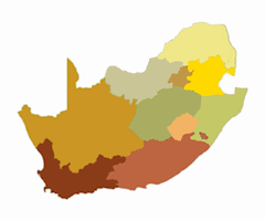 South Africa Map - Provinces