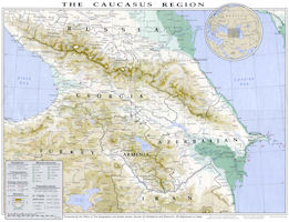 Map of Cacasus Region 1994