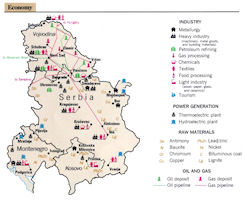 Serbia Economy Map