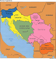 Yugoslavia Political Map