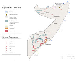 Somalia Map - Land Use 2002