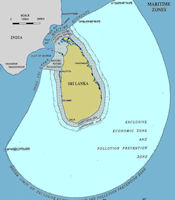 Sri Lanka EEZ Map