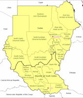 Sudan Map - Outline