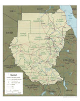 Sudan Map - Political 2000