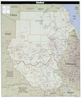 Sudan Map -Political 2007