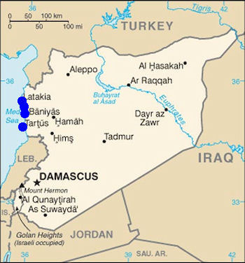 Syrian Arab Navy - Bases