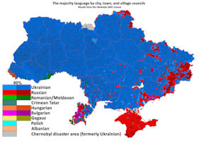 Ukraine Language Map