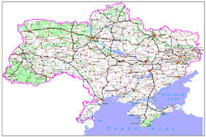 Railroads - Ukraine Map