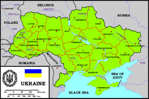 Administrative Regions Ukraine Map