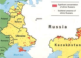 Russians - Ukraine Map