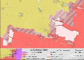 Russia has seized control of the settlement of Vodyane, located north of Vuhledar, solidifying their hold on this area.