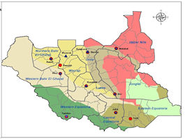 South Sudan Map - Land Use