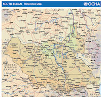 South Sudan Map - General