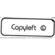  ["Copyleft (L)"ステッカー] 