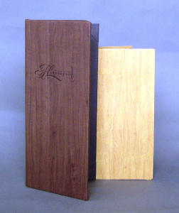 Del Mar Faux Wood Menu Covers