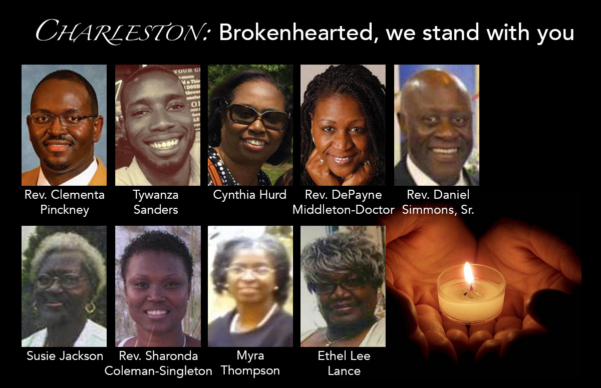 Charleston: Brokenhearted, we stand with you.