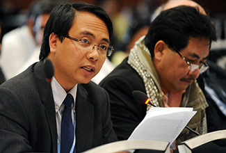 Stand with Philippines climate chief Naderev 