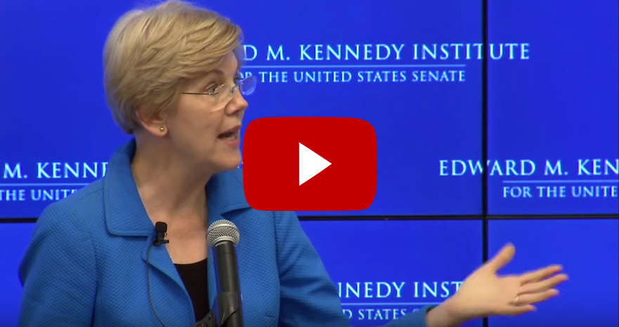 Senator Elizabeth Warren remarks at the Edward M. Kennedy Institute for the United States Senate