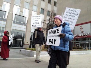 MoveOn Council Delivers Bush Tax Cuts Petition to Obama 2012 HQ in Chicago