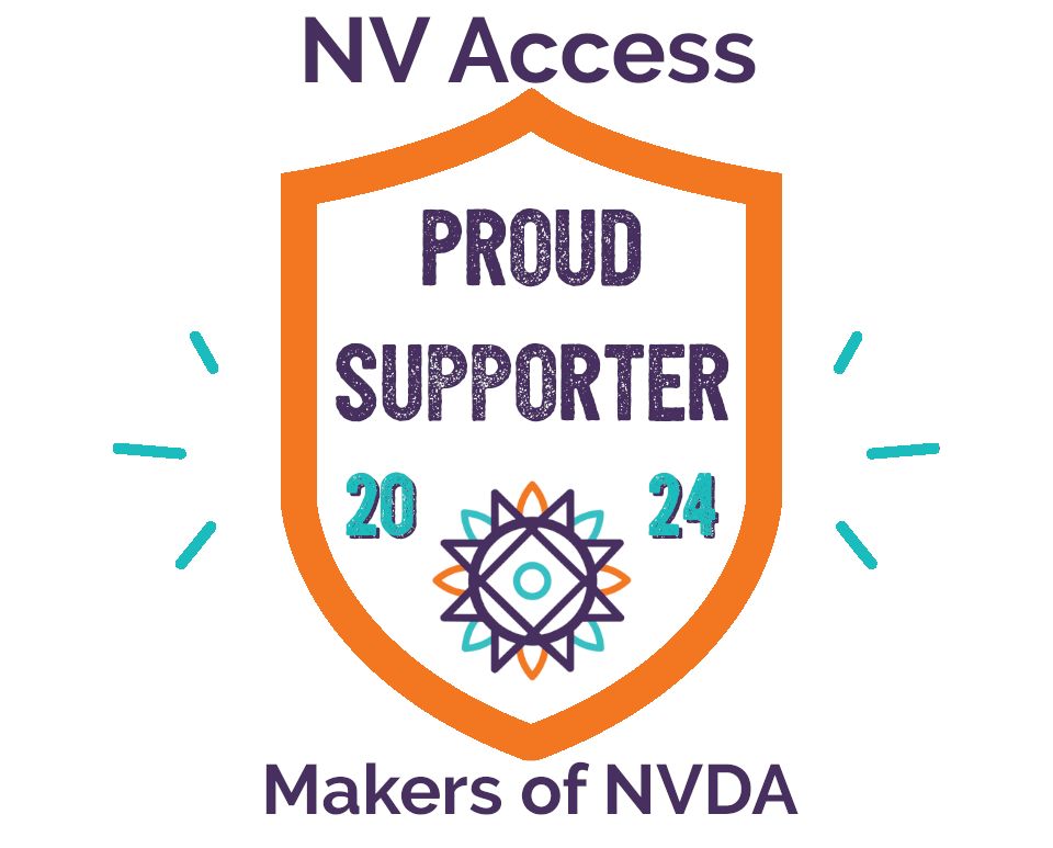 Proud supporter of NV Access badge