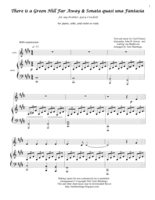 There is a Green Hill Far Away and Sonata quasi una Fantasia