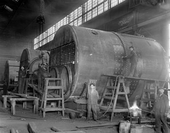 boilers in shop