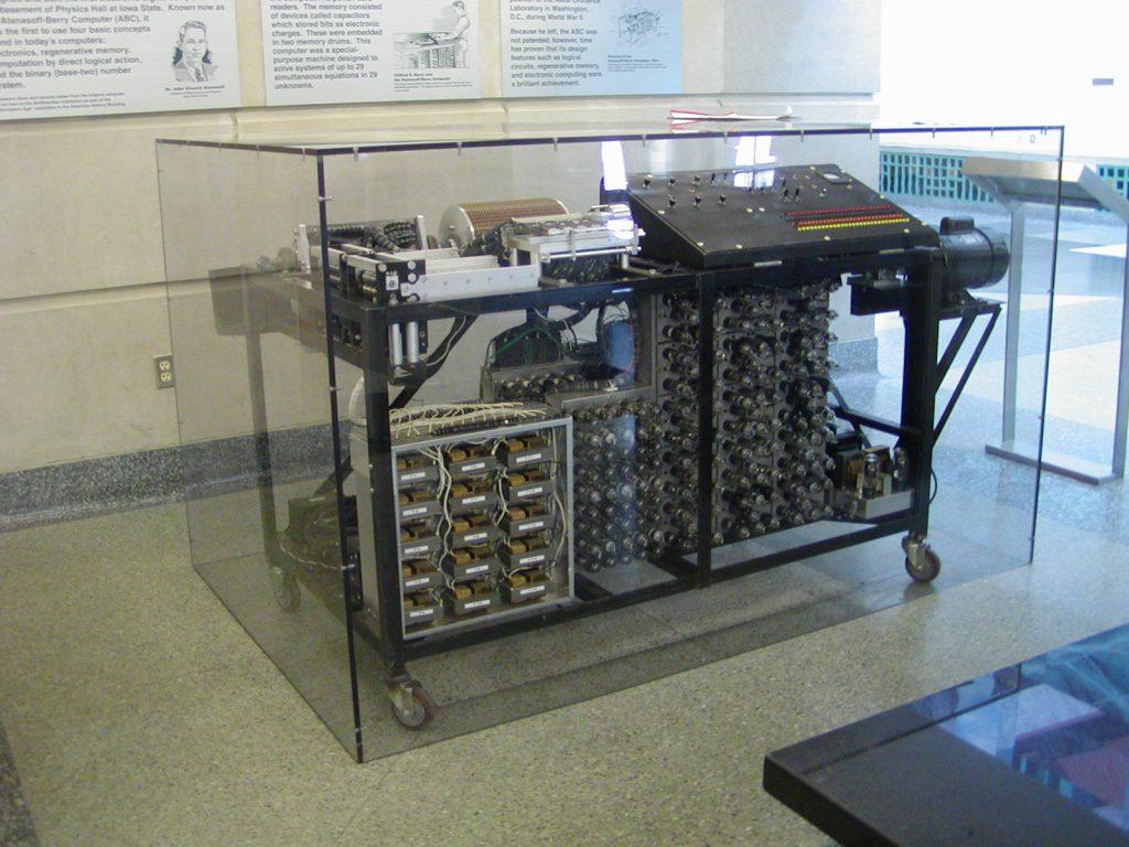 Replica of the Atanasoff-Berry computer in the Durham Center of Iowa State University