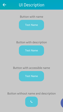 Readable components in the UI Components sample