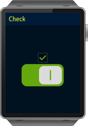 Circle check component