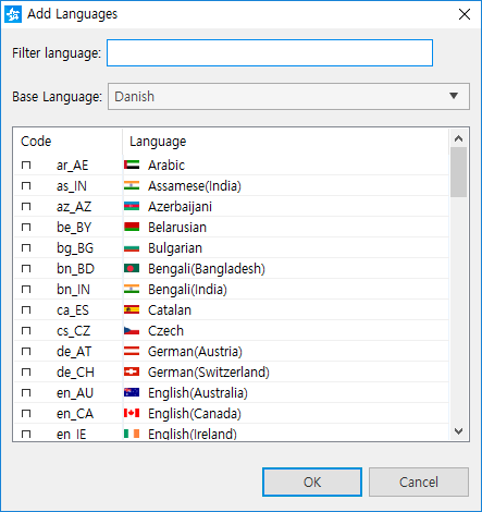 Adding a language