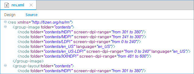 Check the res.xml file