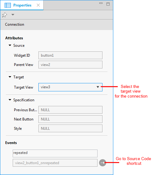 Connection properties