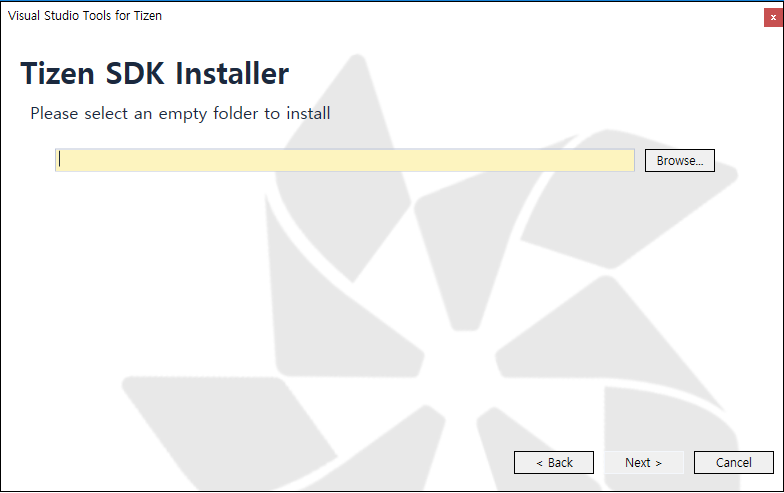 Set the installation path