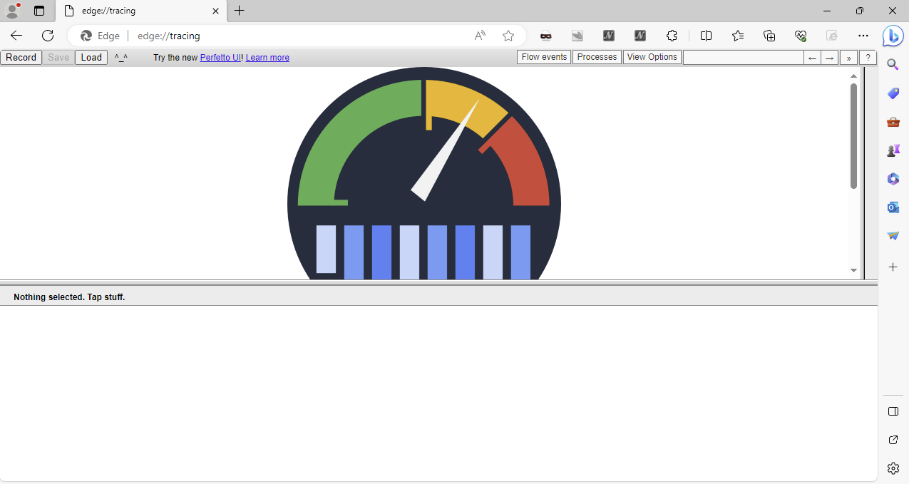 trace VS analysis view