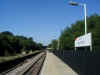 Axminster station looking east from the Exeter end in 2008