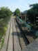 Axminster station looking east from the road bridge in 2011