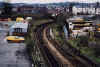 Looking west from Exeter Central station down the incline to Exeter St Davids