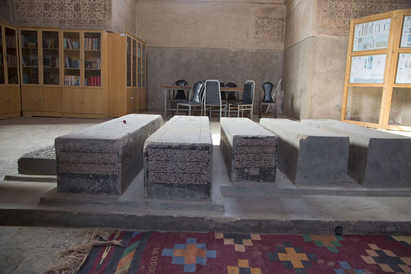 The tombs of Gowhar Shad and relatives in the main mausoleum | Gowhar Shad Mausoleum | Afghanistan