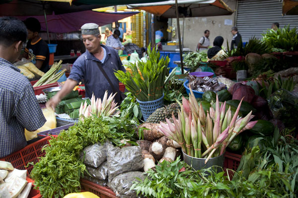 Picture of Pudu market (Malaysia): Stall with vegetables at Pudu market