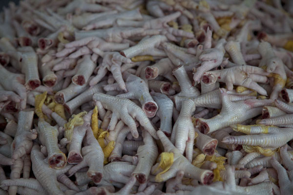 Picture of Pudu market (Malaysia): Whoever wants to make chicken-feet soup, can buy his ingredients here