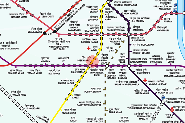 Green Park station map