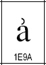 incorrect glyph for U+1E9A