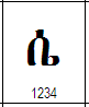 Glyph of U+1234