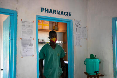 Health worker, Ami works as a pharmacist at the Tabane health post in the Central African Republic