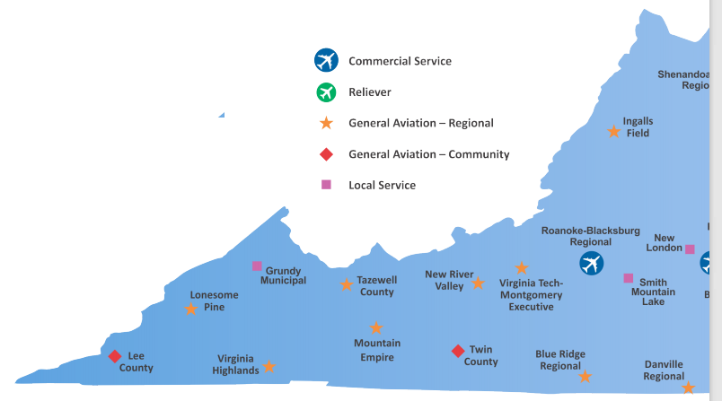 airports in Southwest Virginia