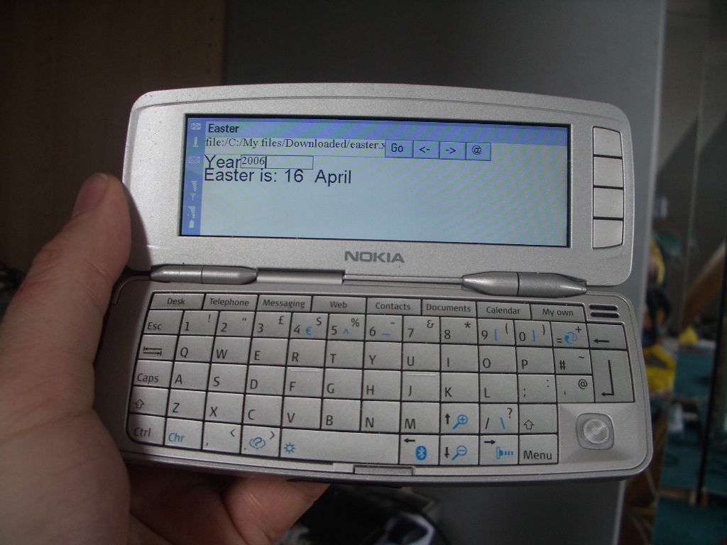 XForms running on a Nokia 9300