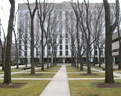 MIT-LCS from the courtyard